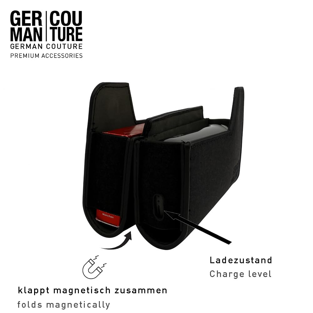 GC German Couture Premium Stick-Etui compatible con IQOS ILUMA PRIME TEREA Sticks & HEETS Sticks de noble nogal y madera de haya, accesorios para el hogar y de viaje