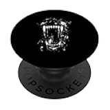 Halloween Horror Wolf Dog Vampire Monster Teeth Costume Art PopSockets Swappable PopGrip