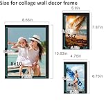 BESCRCL 10 Pack Picture Frames Collage Wall Decor, Gallery Wall Frame Set for Tabletop or Wall Mounting Display, Multi Size with Two 8x10, Four 5x7, and Four 4x6 Photo Frames, Black - Image 4