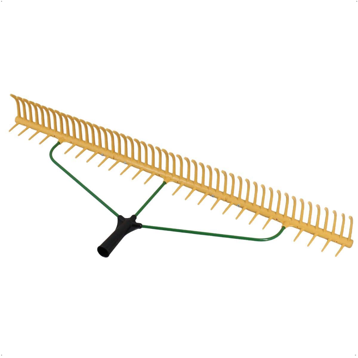 Rekord - Rasenrechen aus Kunststoff - 96 cm Harke mit 48 Zinken, ohne Stiel