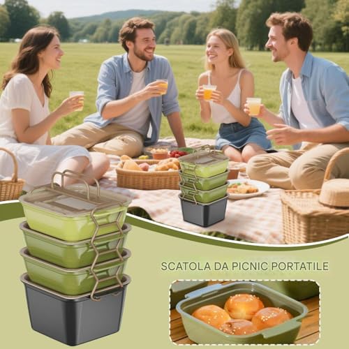 Boîte à déjeuner scolaire et snack empilable pour repas nomades