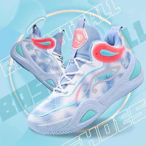 Image of Men's Basketball Shoes Fashionable Breathable Anti Slip Sports Shoes Outdoor Running Fitness Training Shoes