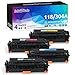 INK E-SALE Replacement for HP 304A HP CC530A CC531A CC532A CC533A Canon 118 Toner Cartridge For Use With HP Color LaserJet CP2025dn CP2025n CM2320fxi, Canon ImageCLASS MF726Cdw LBP7660Cdn, KCMY-4 Pack