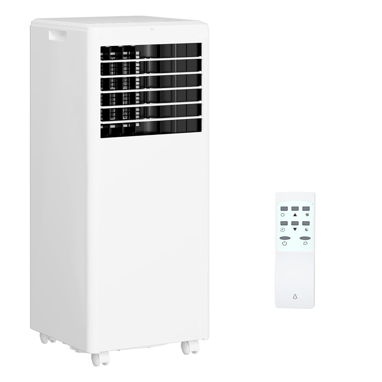 Portable 8000 BTU Air Conditioner with Dehumidifier Fan Cools Rooms Up to 300 Sq Ft Includes Remote Control