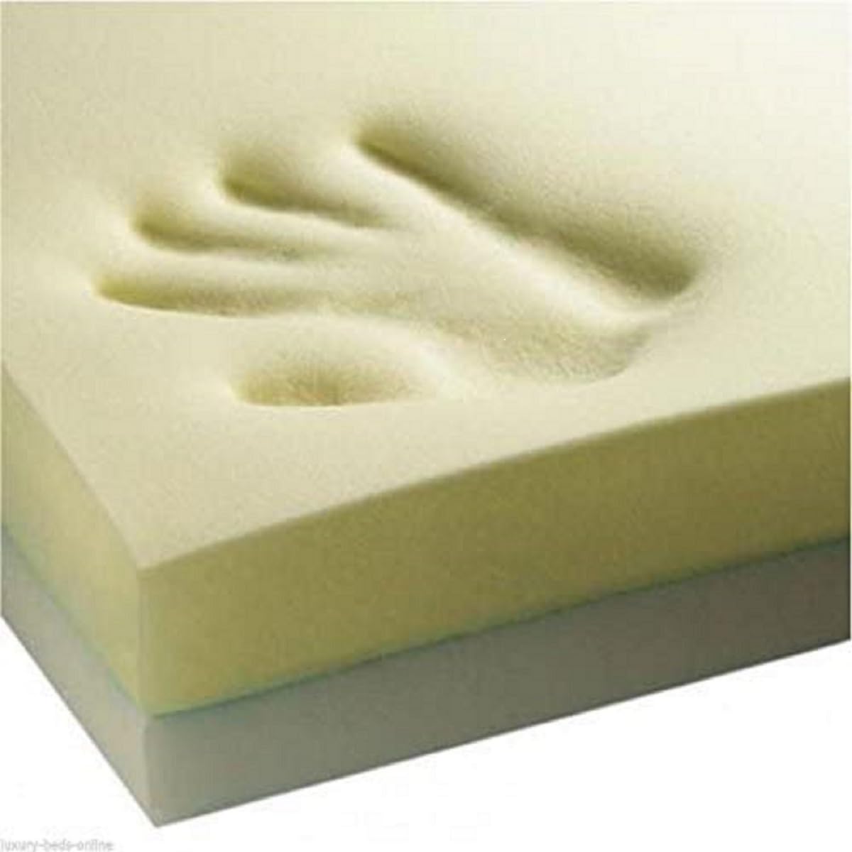 Memory Foam Mattress – Orthopaedic, Breathable & Medium Firm for Body Support – Durable Pressure Relief Mattress | Available in 3FT, 4FT, 4FT6, 5FT, 6FT (L-Shaped, 37" x 37" x 2")