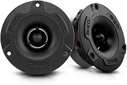 DS18 Super Bullet Tweeter de alumínio PRO-TWX1 de 2,5 cm, 240 W no máximo, 4 Ohms, crossover integrado - Os tweeters PRO são os melhores no mercado de áudio profissional e voceteo (2 alto-falantes