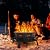 Hykolity 35 Inch 2 in 1 Fire Pit with Grill, Large Wood Burning Fire Pit with Cooking Grate, Octagonal Outdoor Firepit with Fire Poker for Backyard Bonfire Patio Outside Picnic BBQ