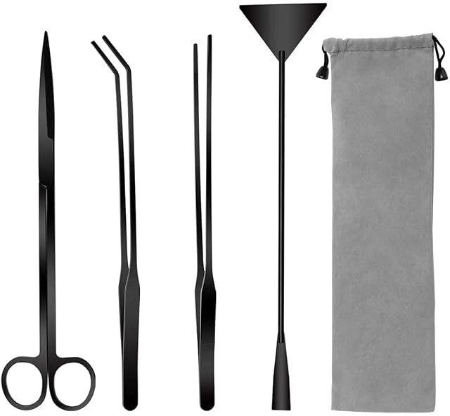 Aquascape Kit de herramientas para acuario, 4 en 1, antióxido, herramienta Aquascaping de plantas acuáticas