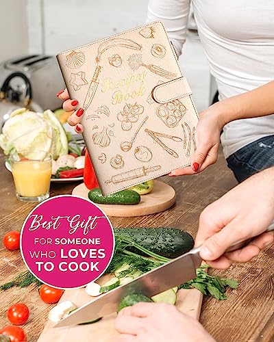 Molekaus Recipe Book ,Blank Recipe Book To Write In Your Own Recipes,Recipe Notebook For Family Cooking, Removable Hardcover 7 Inch X 10"Recipe Journal With 160 Pages thumb #6