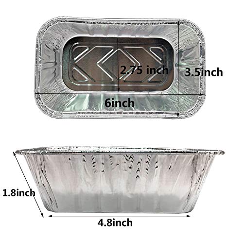 Buy 30 Pack 1Lb mini Loaf Pans Heavy Duty Disposable Aluminum Foil