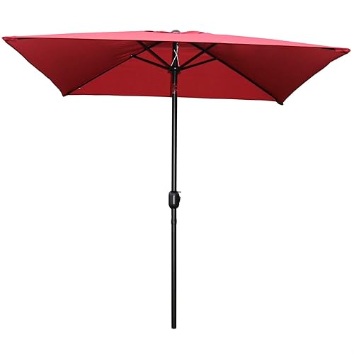 DAVEE Furniture 6.5 Ft Square Market/Patio Umbrella with Tilt and