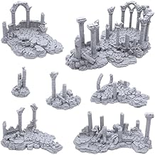 EnderToys Ancient Ruins - مشهد تضاريس DND للعبة Wargame المصغرة مقاس 28 مم على الطاولة