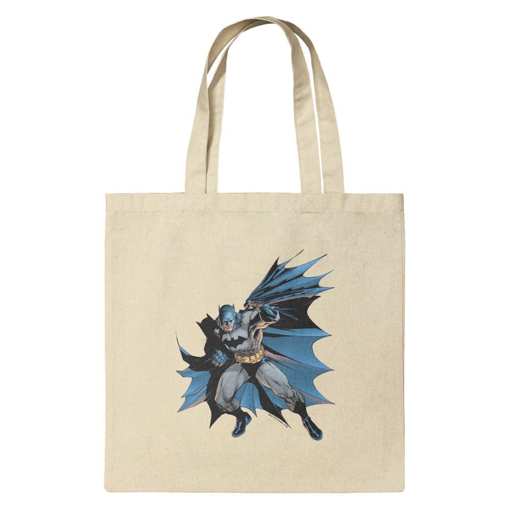 Batman Classic Bat Shield Logo Reusable Tote Bag - Grocery, Travel, Canvas & Polyester