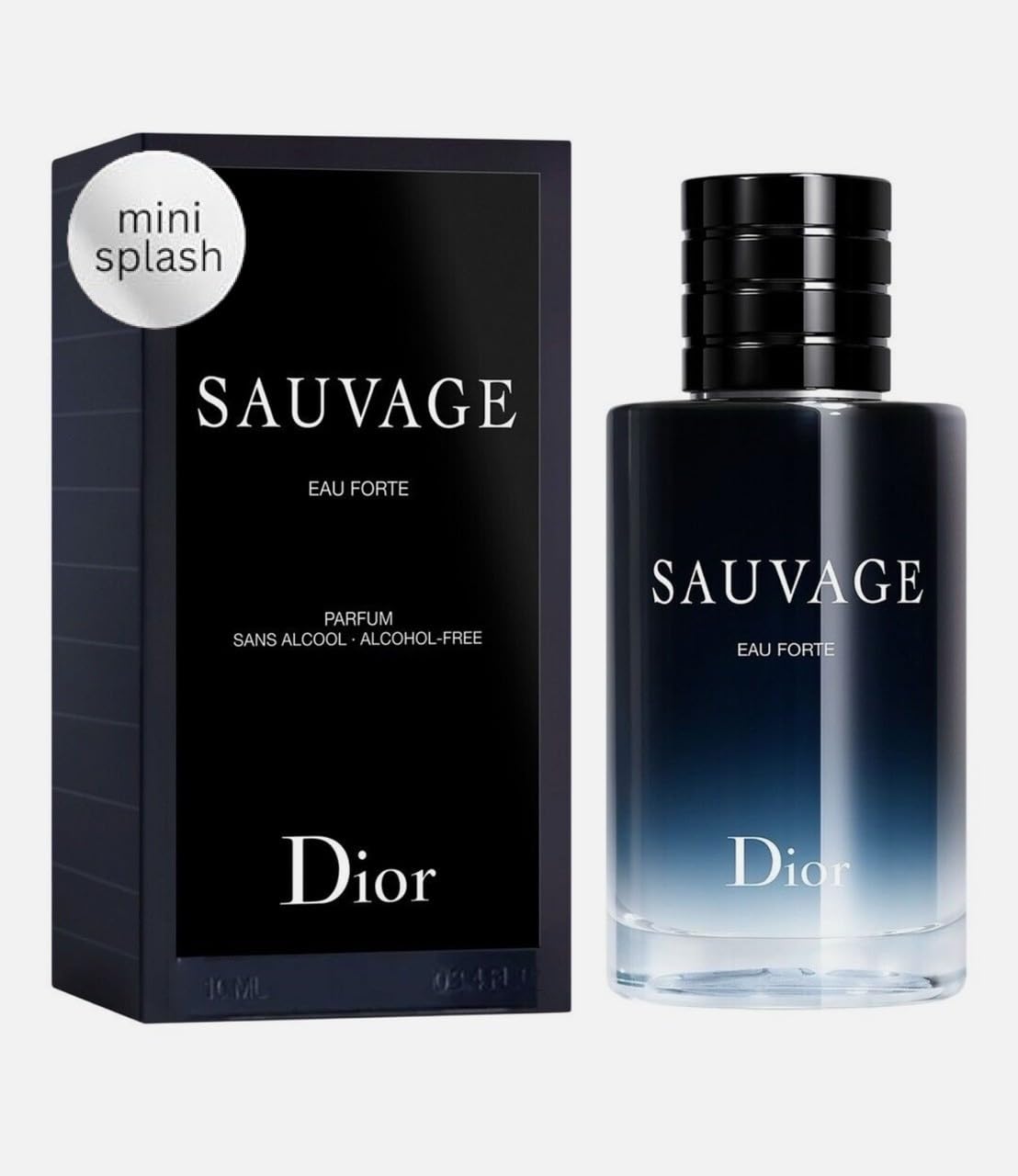 Dior Sauvage Eau Forte Parfum Mini Splash 0.34 Oz Travel Perfume For Men