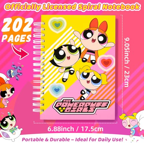 Carnet à spirale pour fille, le joli cadeau de journal intime amusant avec motif de dessin animé