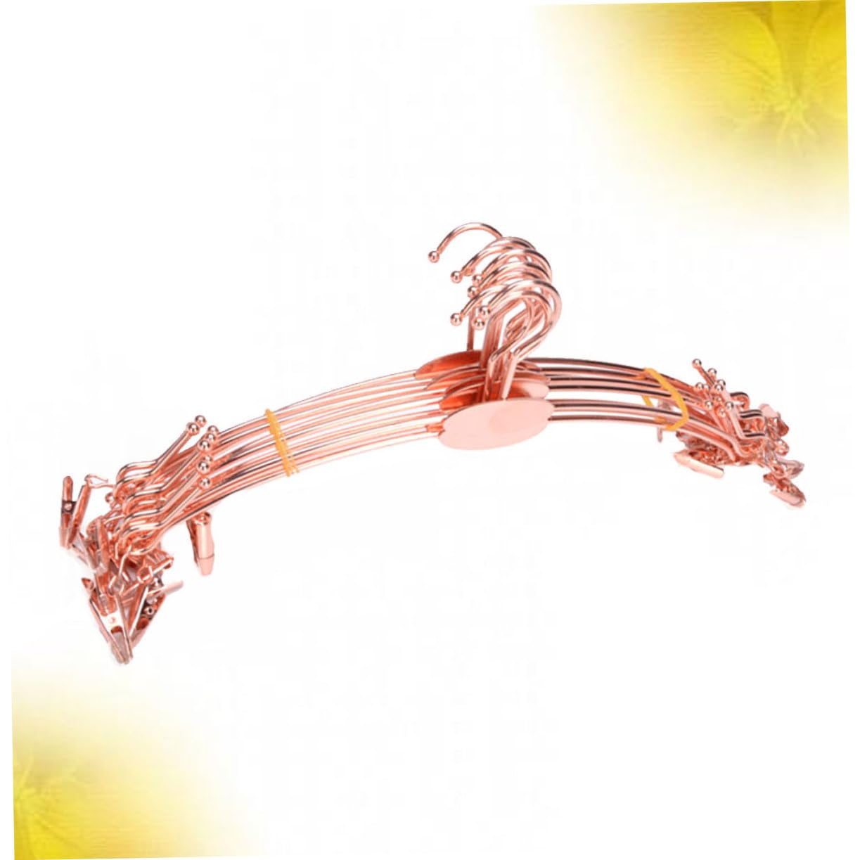 10 pezzi Grucce Antiscivolo con Clip in Metallo Rinforzato per Reggiseni e Biancheria Intima Design Rosa Oro Resistenti e e Negozi