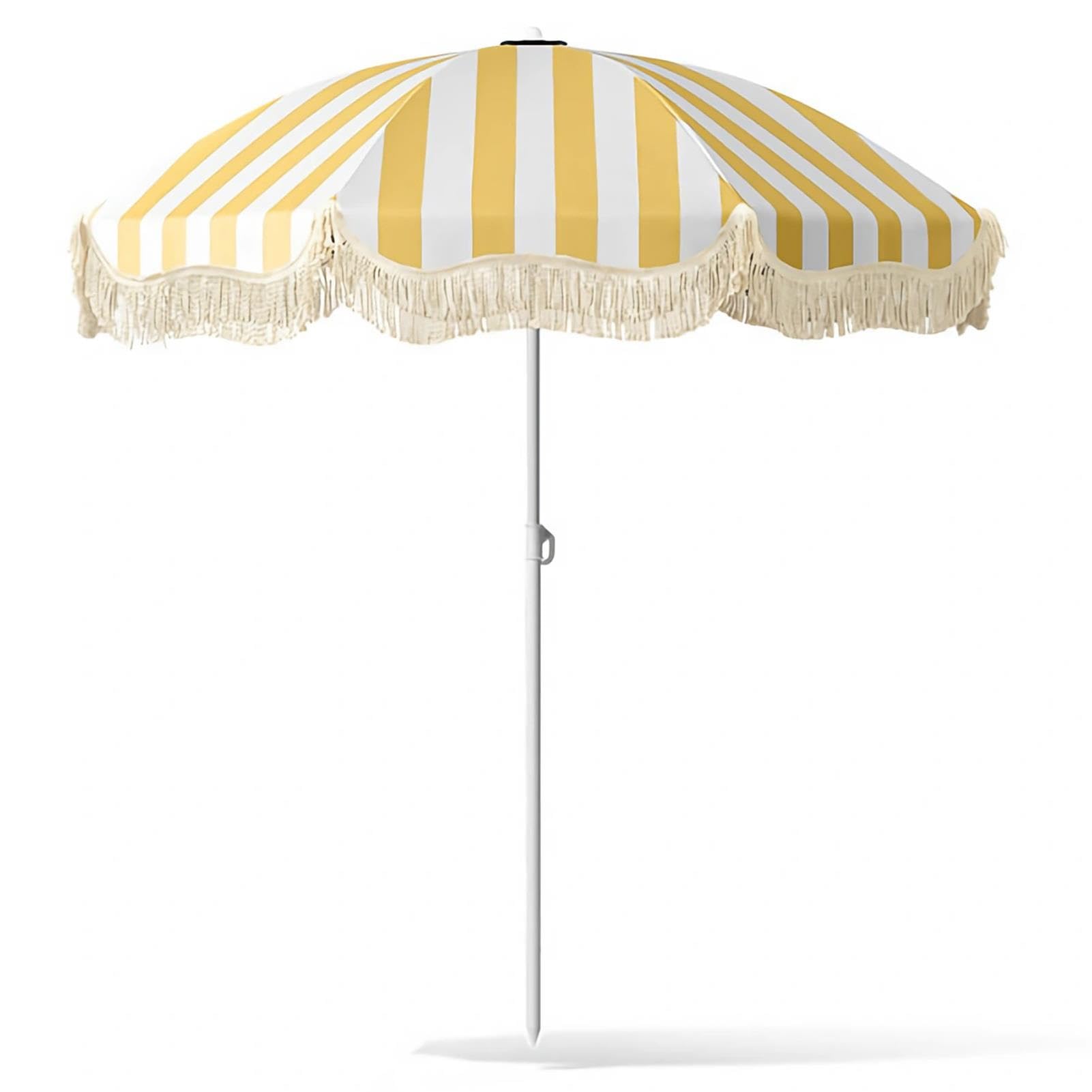 Parasol ogrodowy w stylu boho o średnicy 200 cm z frędzlami