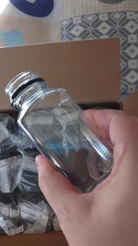 Bouteille En Plastique Vide WUWEOT Lot De 30 Bouteilles De Jus En Plastique Transparent - 300 Ml - Réutilisables - Avec Couvercles Inviolables Petites Bouteilles Vides à Vendre