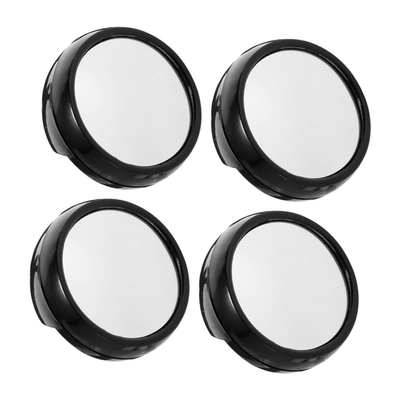 4 Miroirs de Bureau pour Écran d'Ordinateur Noirs - Vision Élargie pour Cubicle