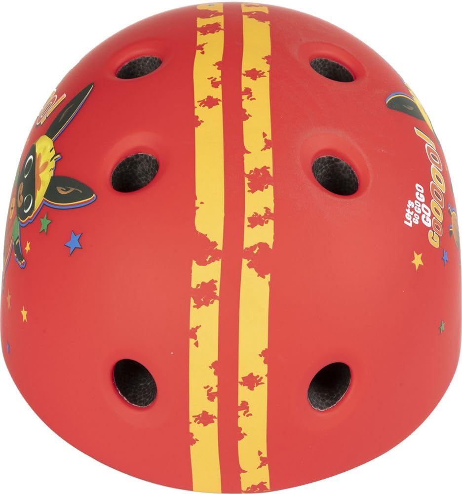 Casco street ciclo-skateboard bambino coniglietto Bing bici bicicletta (taglia S) 48-52 cm protezione rosso