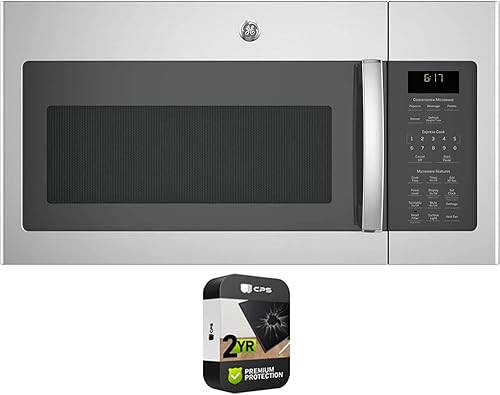 Miniatura 10 de GE JVM6175DKWW - Horno microondas con sensor de rango superior a la gama de 1.7 pies cúbicos, paquete blanco con paquete de protección mejorada CPS