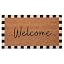 Welcome - B/W Checkered