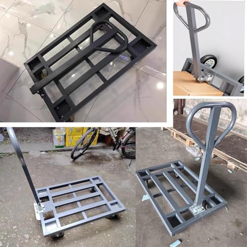 Carretilla plegable de mano con ruedas de 6 pulgadas miniatura 6