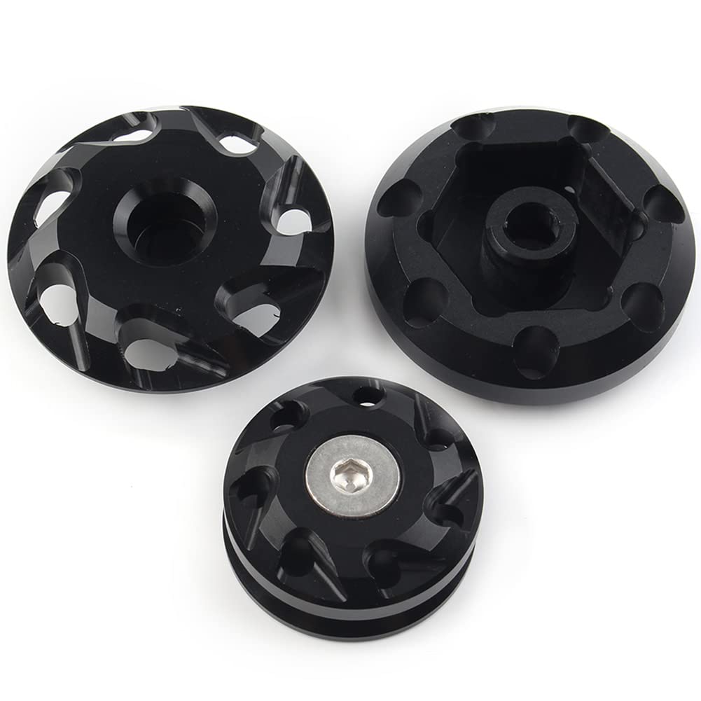 Cnswee6 Motorcycle Frame Hole Cap Cover, black Fairing Frame Hole