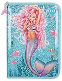 Große Federmappe Depesche 11044 Federtasche XXL mit Stiften von Lyra, Fantasy Model Mermaid, blau, ca. 28 x 20 x 4 cm