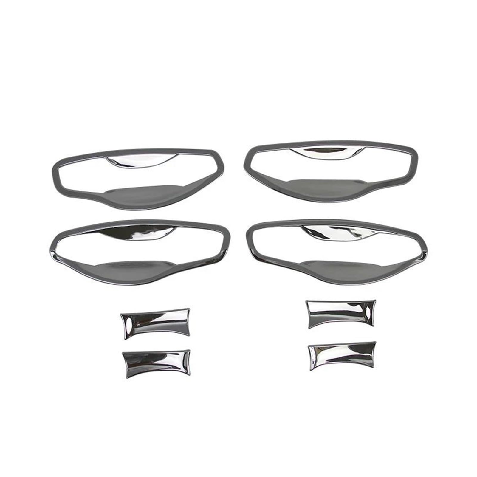 Kjhopy Bowl Chrome Car Door Handle Cup Cover Trim Styling For Hyundai For Santa Fe Ix45 2013-2018(Bowl)