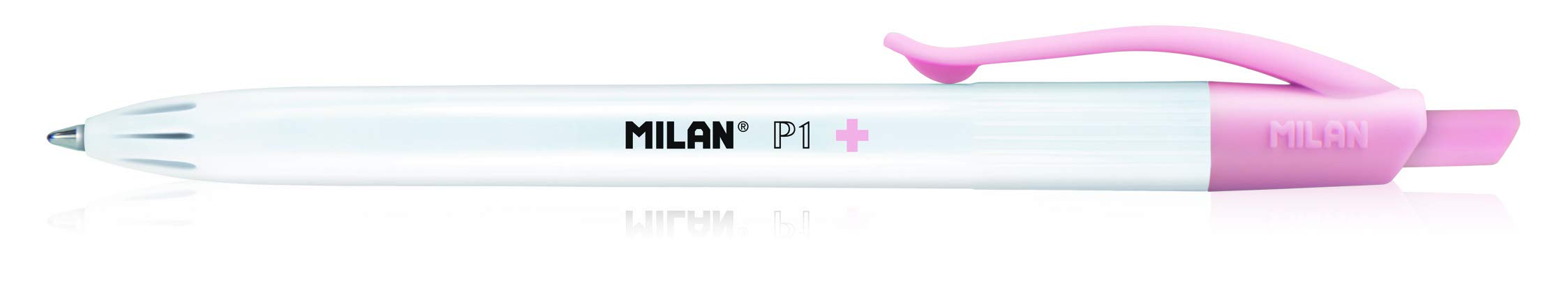 MILAN 176582925R - Caja expositora 25 bolígrafos P1 Antibacterial rojo