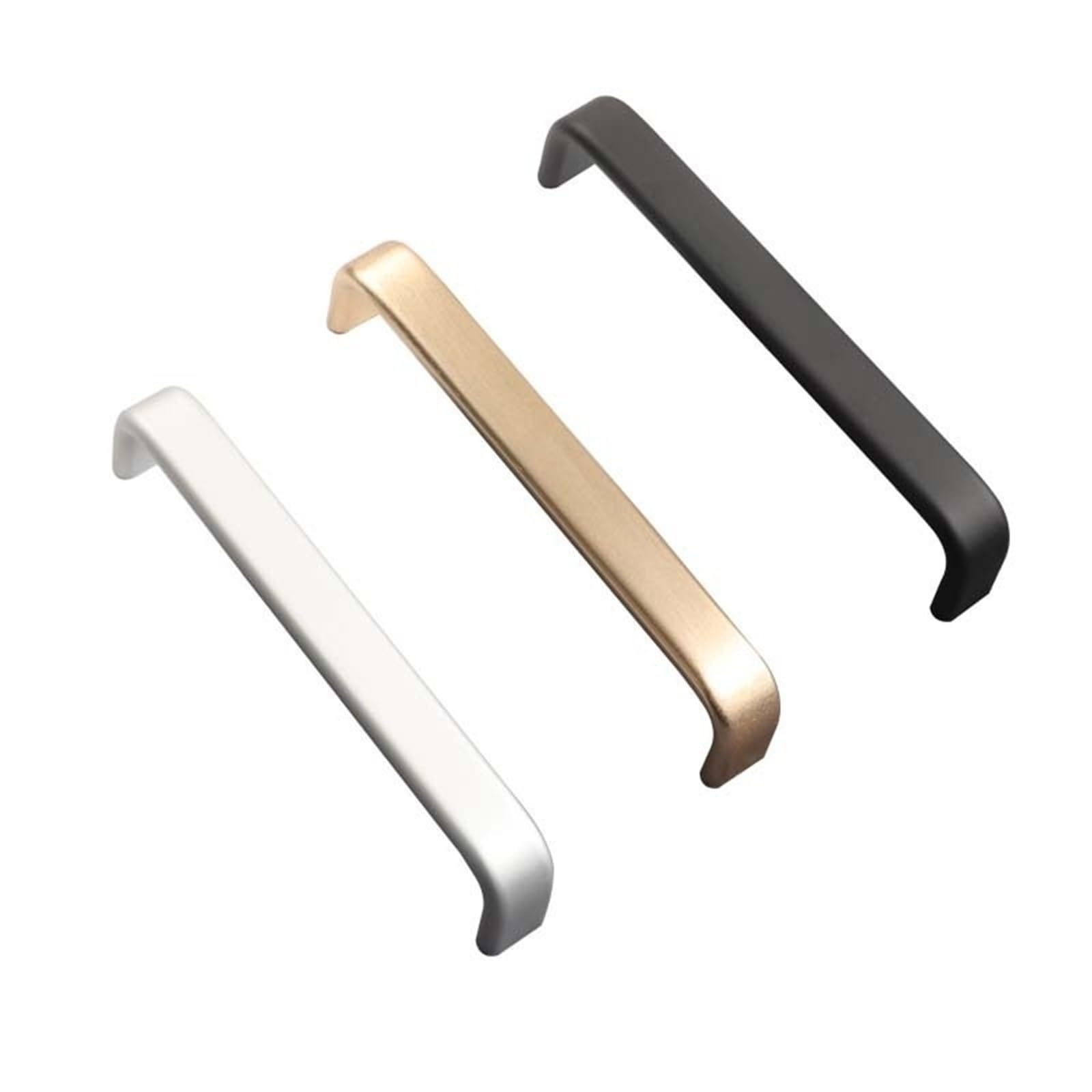 Irfhdcx 192Mmsolid Cupboard Handles Modern Wardrobe Handle Solid/Hollow Space Aluminum Kitchen Furniture Pulls Drawer 64Mm/96Mm/128Mm/160Mm/192Mm(192Mmsolid)