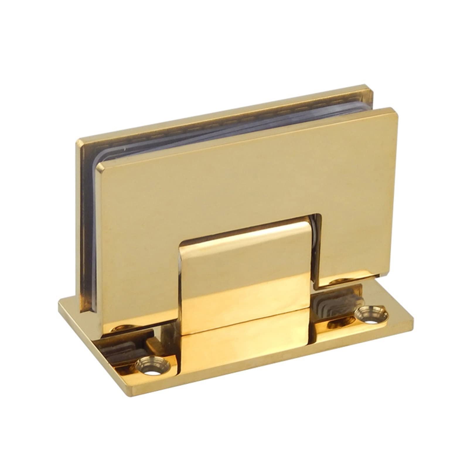AUNANGLJSCS 90 Degree Open-air Glass Door Hinge, Bathroom Stainless Steel 304 Wall-Mounted Shower