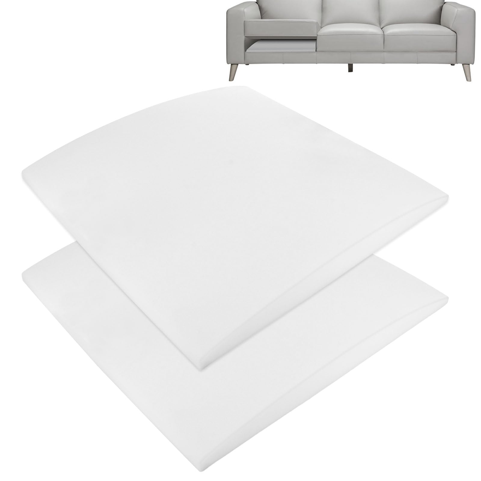 WOPPLXY 2 PCS 51 x 51CM Sofa Support Foam, Sofa Cushion Support Replacement, High Density SofaTopper Sag Repair Saver for Couch