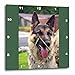 3dRose DPP_1222_2 German Shepherd Portrait Wall Clock, 13 by 13-Inch