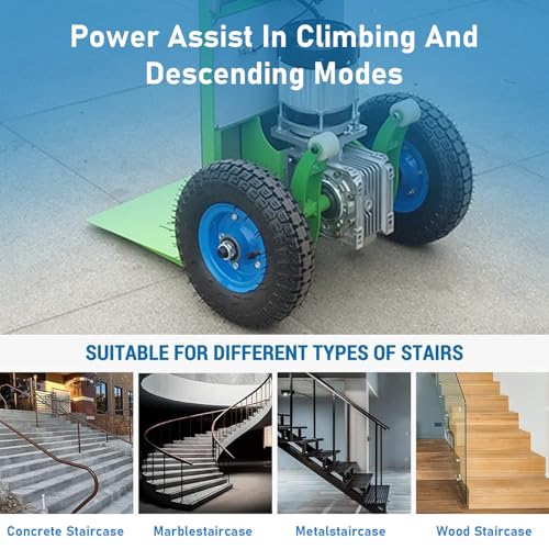 Carretilla eléctrica para escaleras 1500 W 400 KG miniatura 2