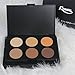 R Noble Contour Palette, Highlighter & Matte- Bronzer & Highlighter Kit & Makeup, 6 Color, Powder Concealer + Contour + Corrective Powder