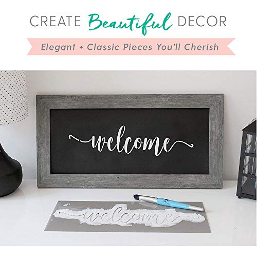 Welcome, Home Sweet Home, Grateful Calligraphy Stencilling Set - Country Farmhouse Word Stencils – Set Of 3 Reusable Sign Stencils – Easy Rustic Diy Décor #TOP4
