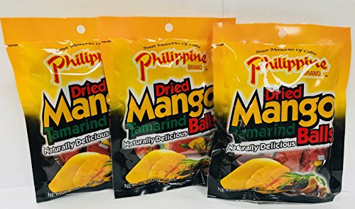 Philippine Brand Dried Mango Tamarind Balls, 3.53-Ounces Pouches (Pack Of 10) #TOP4
