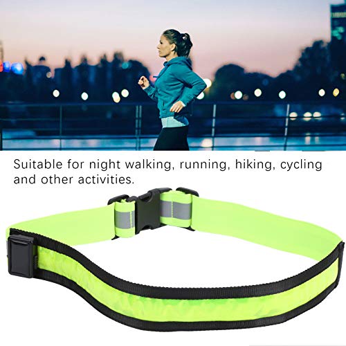 banapoy Cintura iluminada, cintura refletiva recarregável por USB, para caminhadas noturnas e corrid