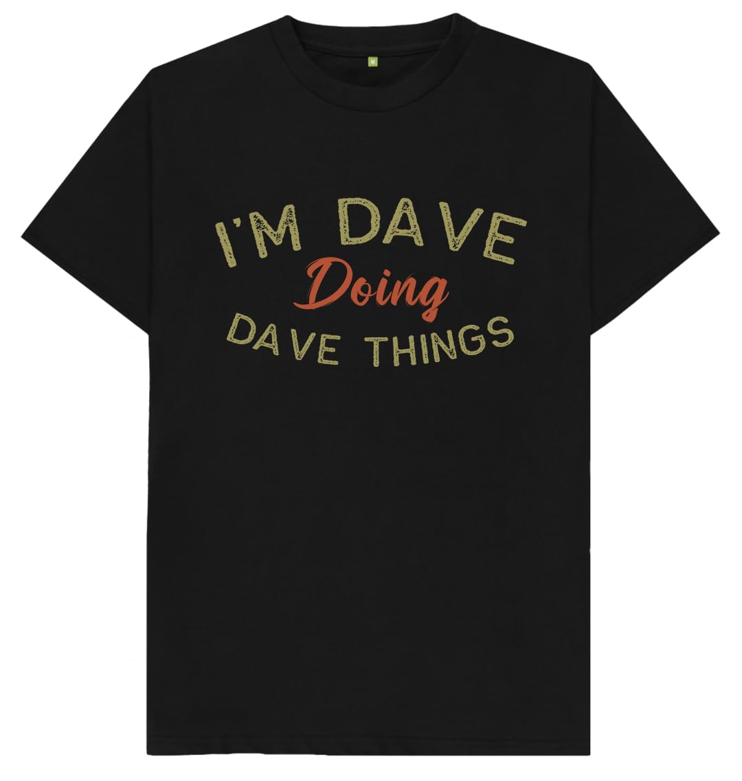 Misfits-Apparel Boys Black I'm Dave Doing Dave Things Kids Womens Mens T Shirt Xxl