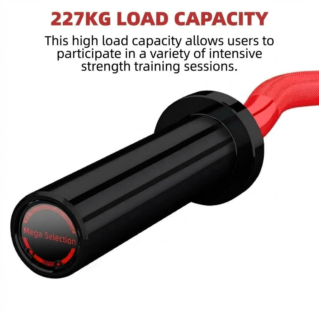 SZ Curlstange 120 cm – EZ Hantelstange Für Krafttraining, 50 mm Aufnahme, Verchromt, Inkl. 2 Federverschlüsse, Ideal Für Bizeps, Trizeps, Hip Thrust, Kniebeugen & Home Gym, Schwarz