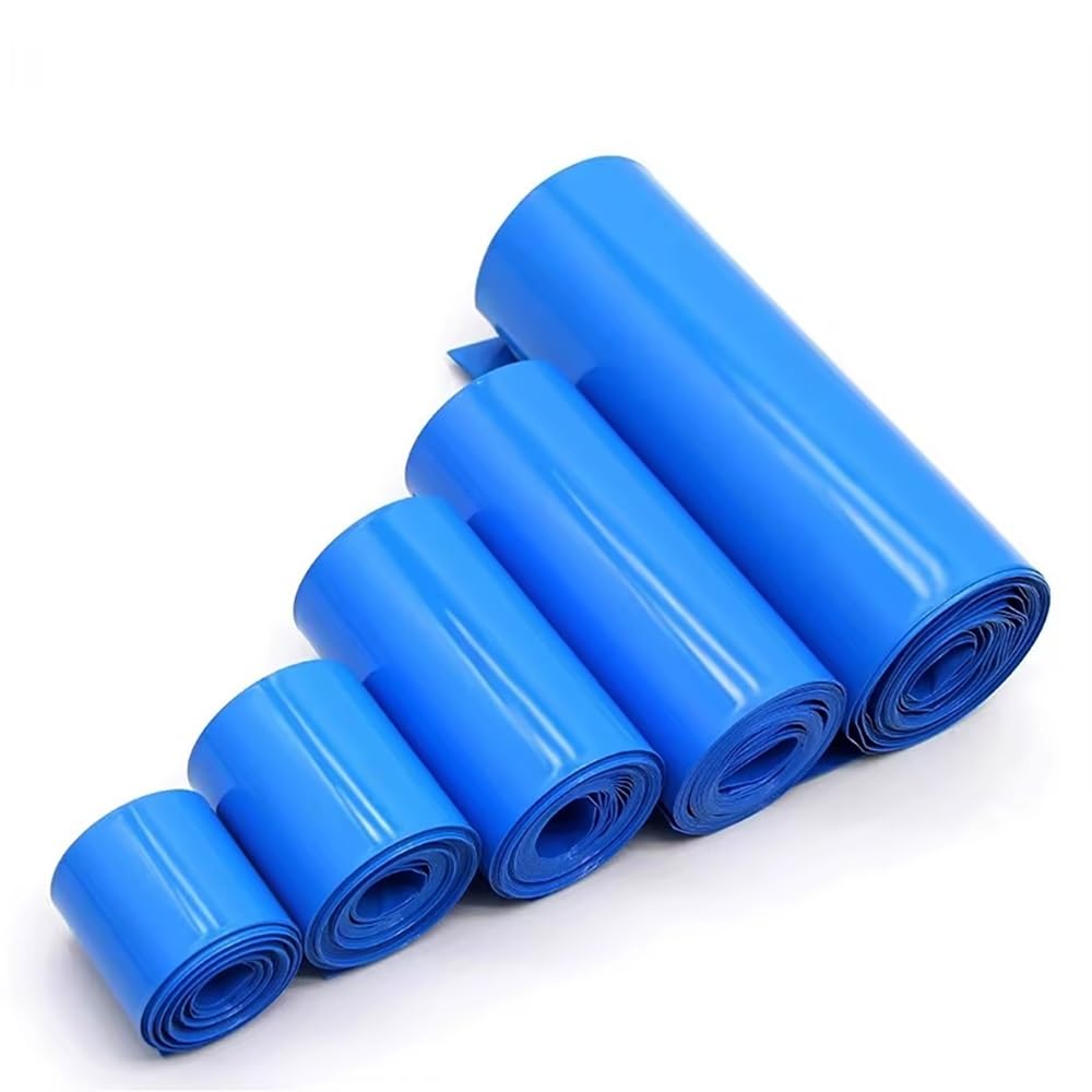 Rolka Folii Termokurczliwej PVC 1kg, Niebieska, Trudnopalna Koszulka Izolacyjna Do Akumulatorów Litowych, Diod LED I Komponentów Elektronicznych(Width 460MM)