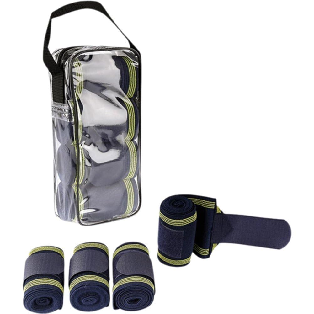 Protection de jambe enveloppe legging pour cheval : lot de 4 pièces
