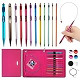 Yarniss Tunisian Crochet Hooks Set with Cable,Long...