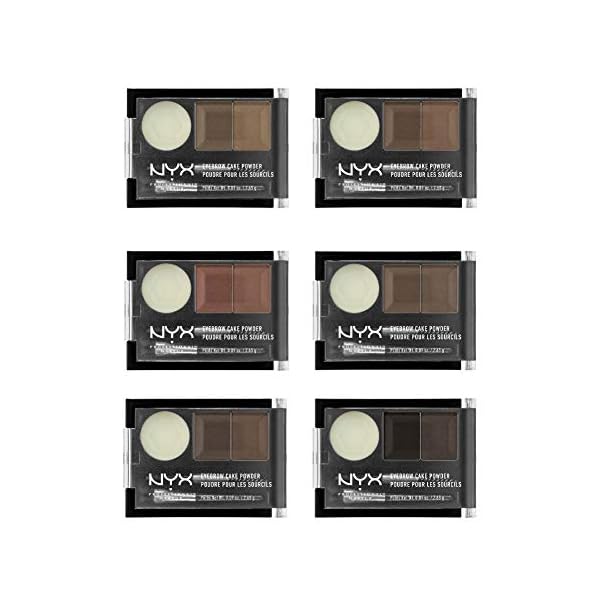 NYX PROFESSIONAL MAKEUP Eyebrow Cake Powder, Dark Brown/Brown