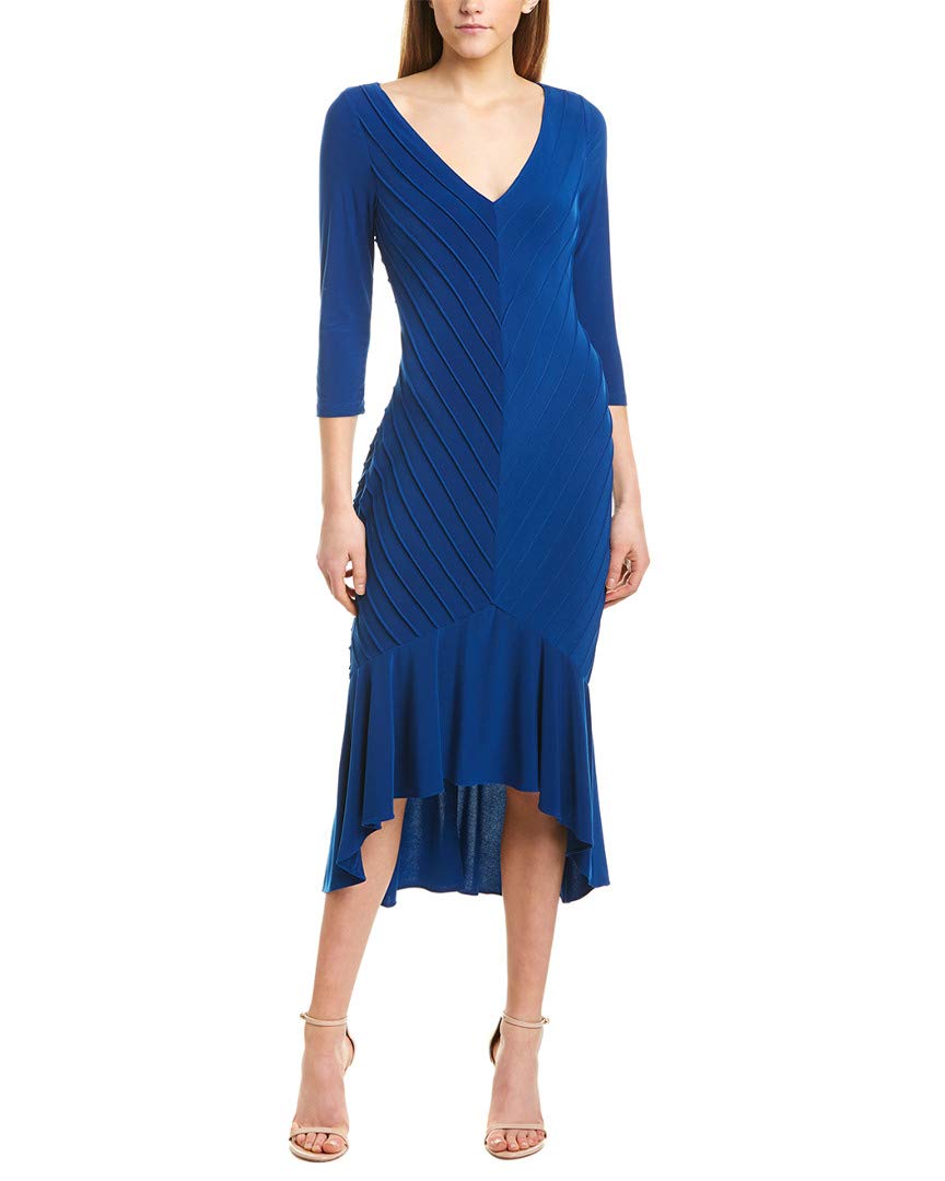 Adrianna Papell Sukienka Kobiety Pintucked Jersey Flounce Dress