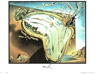 Dali Moment of Explosion Clock Picture Art Print
