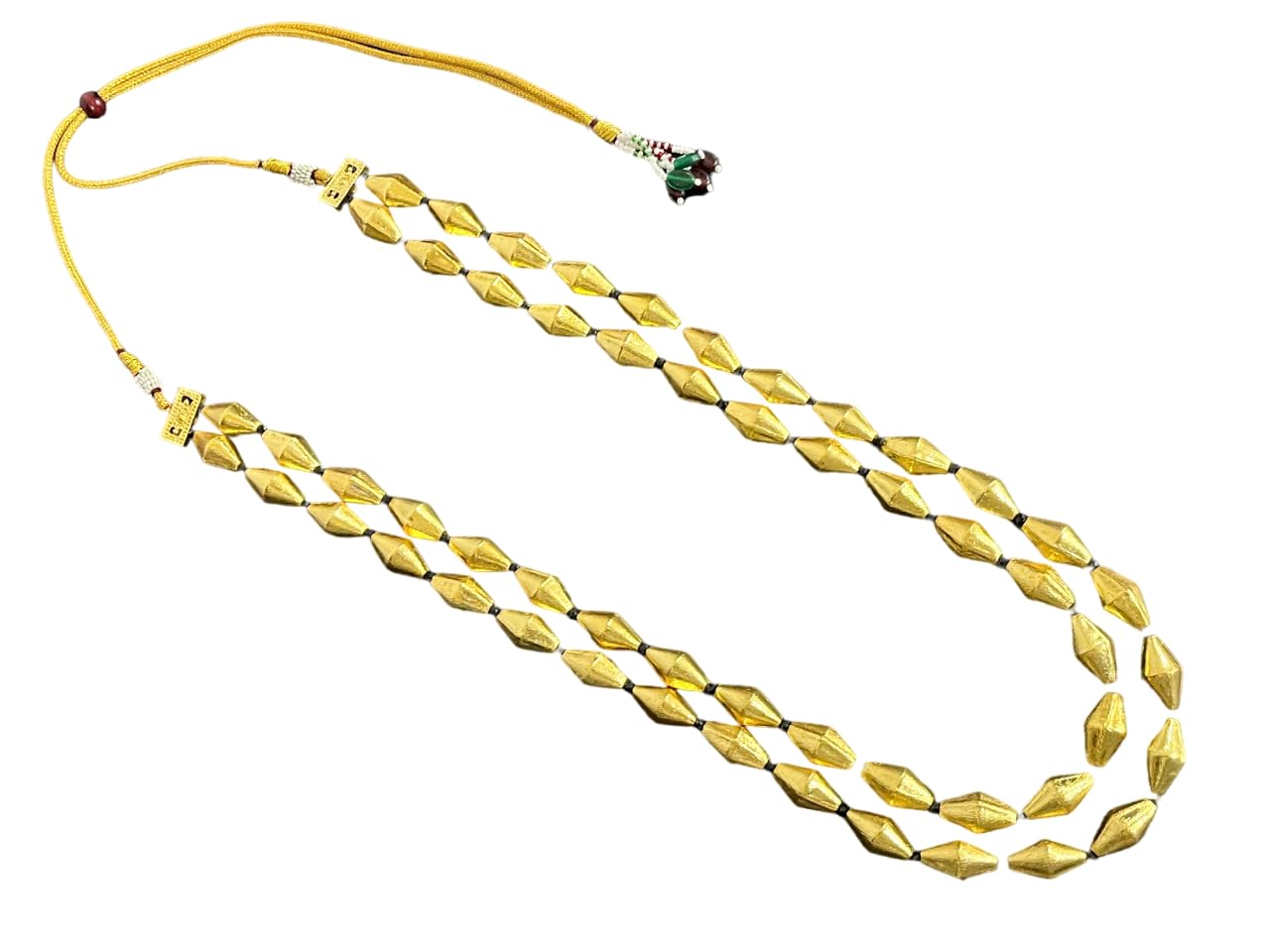 GenericPremium Necklace For Women Gold Plated Metal Beads Bollywood Style Statement Long Jewellery Mala Gift For Her Women's Jewelry