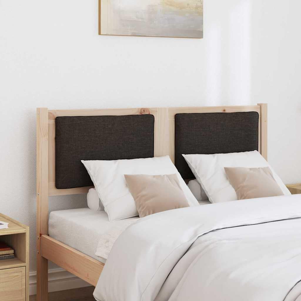 Tête de lit en bois massif de pin marron, 135 cm, finition mate, respirante, durable, idéale pour chambre à coucher, compatible avec lit double et lit simple, entretien facile, design moderne